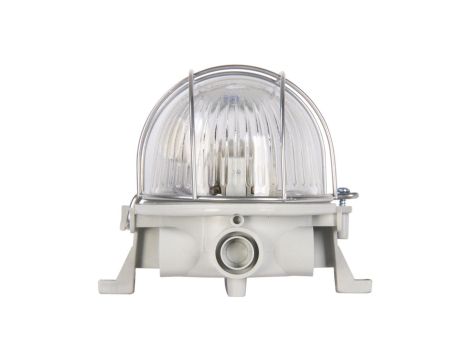 Oprawa kanałowa OVAL 1x60W E27 IIkl. 230V IP44 z siatką metal. wzmocnioną, popielata 120176/EU