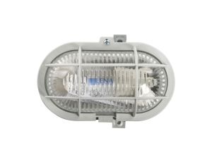 Oprawa kanałowa OVAL 1x60W E27 IIkl. 230V IP44 z siatką z tworzywa, popielata 102011/EU