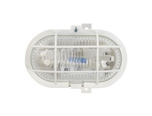 Oprawa kanałowa OVAL 1x60W E27 IIkl. 230V IP44 z siatką z tworzywa, biała 302015/EU