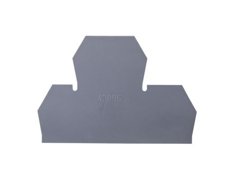 Płytka końcowa do zacisków piętrowych szara 43096 /50szt./