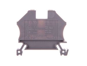 Złączka szynowa 2-przewodowa 4mm2 szara EURO 43409