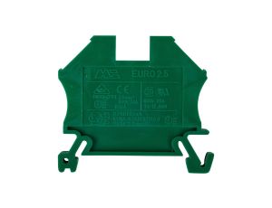 Złączka szynowa 2-przewodowa 2,5mm2 zielona EURO 43408GR