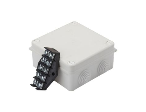 Puszka hermetyczna n/t PK-4 135x135x65mm z zaciskiem 5x10mm2 IP55 biała 0233-01
