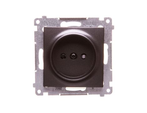 Simon 54 Gniazdo pojedyncze b/u 16A IP20 antracyt DG1Z.01/48