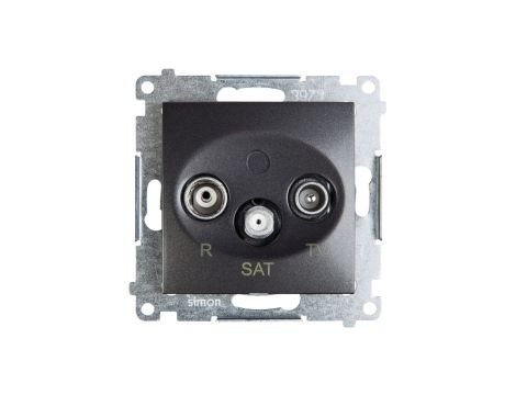 Simon 54 Gniazdo antenowe RD/TV/SAT końcowe antracyt DASK.01/48