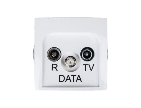 Simon Basic Gniazdo antenowe RD/TV/DATA białe BMAD.01/11