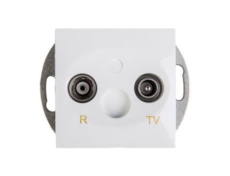 Simon 54 Gniazdo antenowe RD/TV końcowe separowane białe DAK.01/11