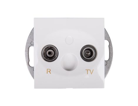 Simon 54 Gniazdo antenowe RD/TV końcowe białe DAZ.01/11