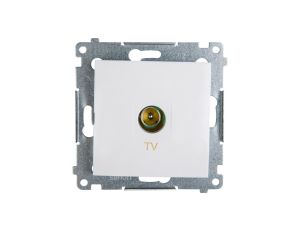 Simon 54 Gniazdo antenowe TV końcowe białe DAK1.01/11