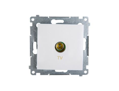 Simon 54 Gniazdo antenowe TV końcowe białe DAK1.01/11