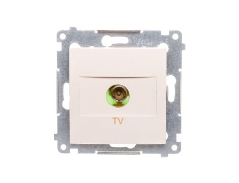 Simon 54 Gniazdo antenowe TV końcowe kremowe DAK1.01/41