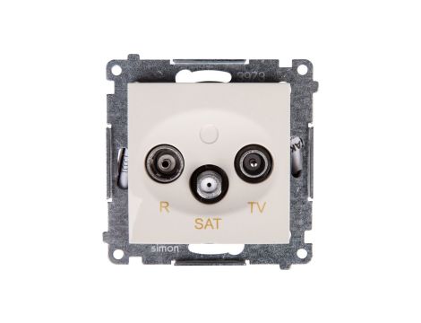 Simon 54 Gniazdo antenowe RD/TV/SAT końcowe kremowe DASK.01/41