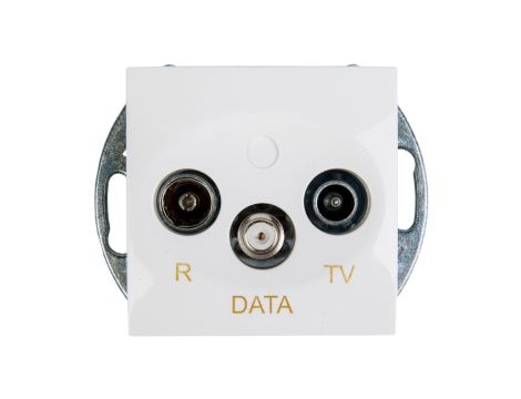 Simon 54 Gniazdo antenowe RD/TV/DATA białe DAD.01/11