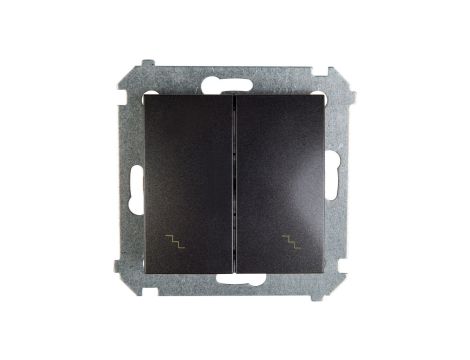 Simon 54 Łącznik schodowy podwójny antracyt DW6/2.01/48