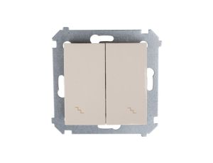 Simon 54 Łącznik schodowy podwójny kremowy DW6/2.01/41