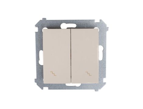 Simon 54 Łącznik schodowy podwójny kremowy DW6/2.01/41