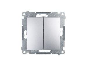 Simon 54 Łącznik świecznikowy, szybkozłącza, srebrny mat DW5.01/43