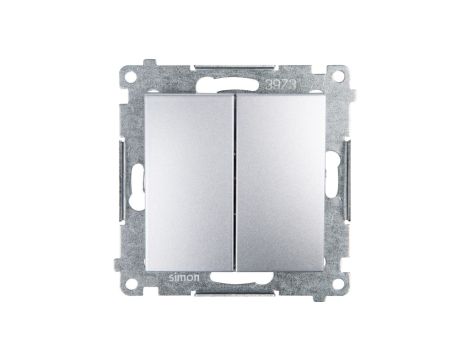 Simon 54 Łącznik świecznikowy, szybkozłącza, srebrny mat DW5.01/43