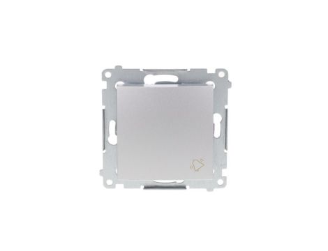 Simon 54 Przycisk /dzwonek/, szybkozłącza, srebrny mat DD1.01/43