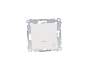 Simon 54 Przycisk /dzwonek/ z podświetleniem, szybkozłącza, biały DD1L.01/11