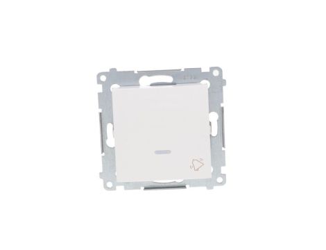 Simon 54 Przycisk /dzwonek/ z podświetleniem, szybkozłącza, biały DD1L.01/11