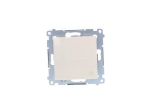 Simon 54 Przycisk /światło/, szybkozłącza, kremowy DS1.01/41