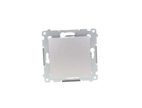 Simon 54 Przycisk pojedynczy, szybkozłącza, srebrny mat DP1.01/43