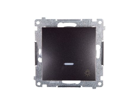 Simon 54 Przycisk /światło/ z podświetleniem, szybkozłącza, antracyt DS1L.01/48