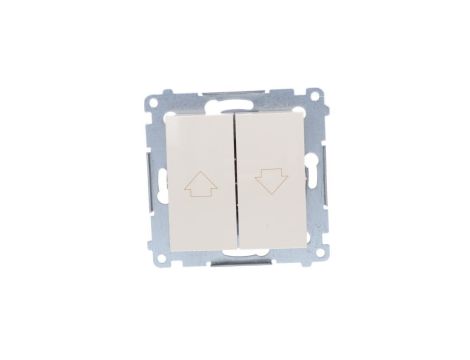 Simon 54 Przycisk żaluzjowy, szybkozłącza, kremowy DZP1.01/41