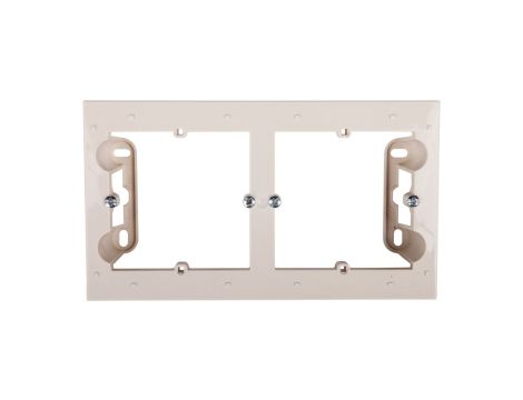 Simon 54 Premium Puszka natynkowa podwójna płytka kremowa DPN2/41