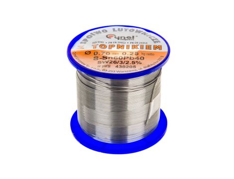 Drut do lutowania 0.7mm 250g DW 0.70/TLR E05ML-01010200501