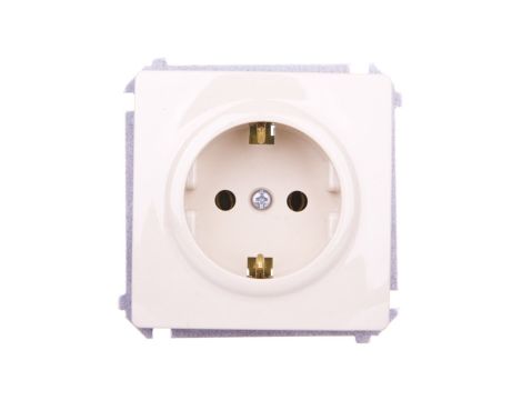 Simon Basic Gniazdo pojedyncze SCHUKO z/u 16A IP20 beżowe BMGSz1.01/12