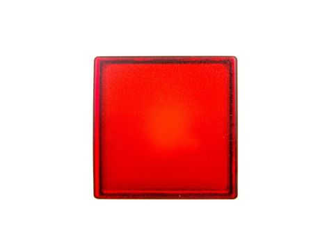 Główka lampki sygnalizacyjnej 30x30mm kwadratowa 22mm czerwona ZB5CV043