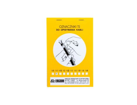 Oznacznik do opisywania ręcznego TS 1 biały E04ZP-02010100200 /450szt./