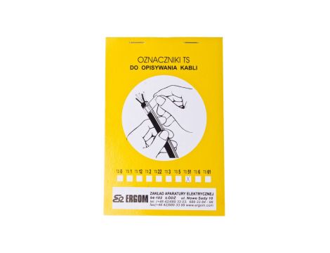 Oznacznik do opisywania ręcznego TS 51 biały E04ZP-02010100700 /20szt./