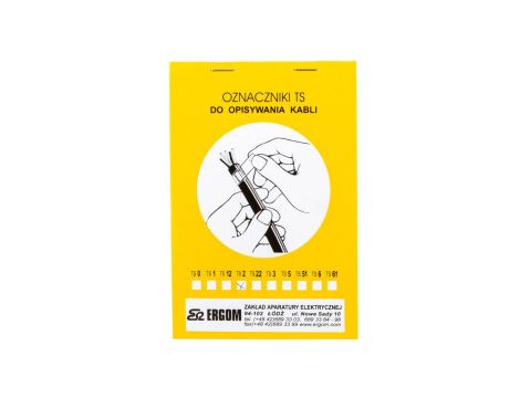 Oznacznik do opisywania ręcznego TS 2 biały E04ZP-02010100300 /150szt./