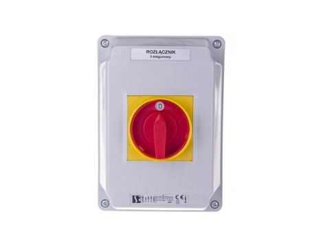 Łącznik krzywkowy 0-1 40A 3P w obudowie ŁK40-2.8211OB4ZC