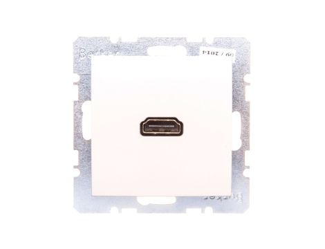 Berker S.1 Gniazdo HDMI z przyłączem 90 stopni kremowe połysk 3315438982