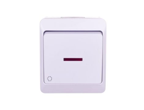 Hermes Przycisk światło biały IP44 ŁNT-1S+n 0346-02