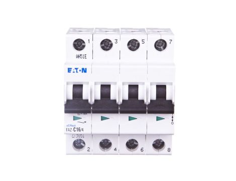 Wyłącznik nadprądowy 4P C 16A 15kA AC FAZ C16/4 279061