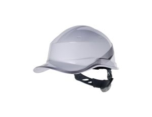 Hełm budowlany biały z ABS, rozmiar regulowany DIAM5BCFL