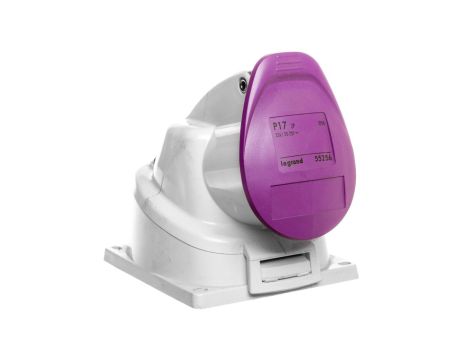 Gniazdo stałe 2P 32A 20-25V fioletowe IP44 055256