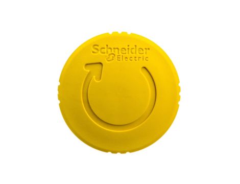 Napęd przycisku grzybkowego żółty przez obrót ZB5AS55