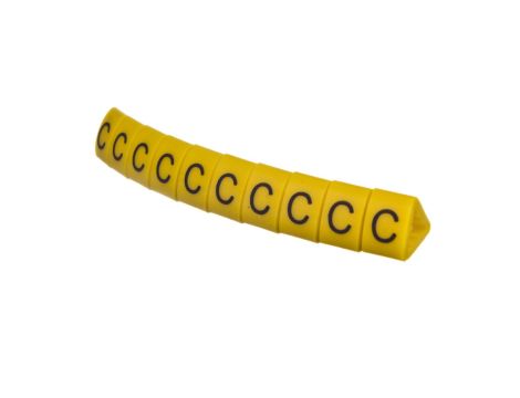 Oznacznik przewodów OZ-2/C żółty E04ZP-01020401400 /100szt./