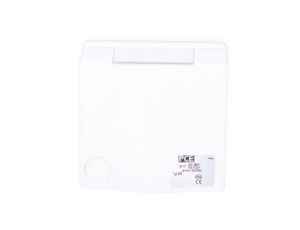 Gniazdo natynkowe przelotowe 16A 5P 400V białe IP44 DESIGN 865-6v