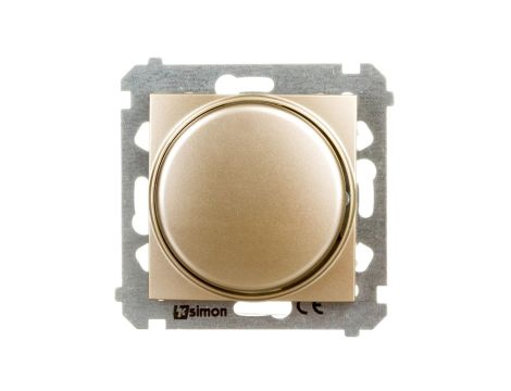 Simon 54 Ściemniacz przyciskowo-obrotowy 20-500W złoty DS9T.01/44