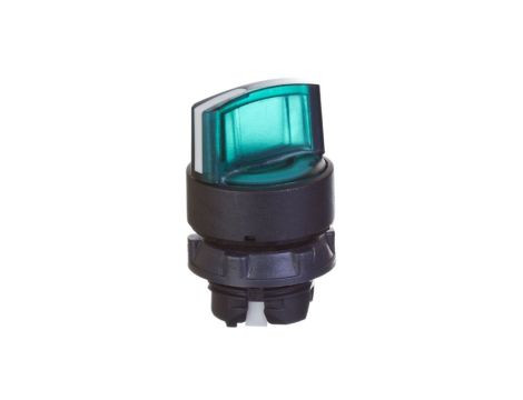 Napęd przełącznika 2 położeniowy zielony z podświetleniem bez samopowrotu ZB5AK1233