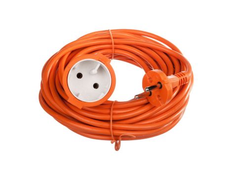 Przedłużacz ogrodowy 1-gniazdo b/u 10m /H05VV-F 2x1/ pomarańczowy P01310