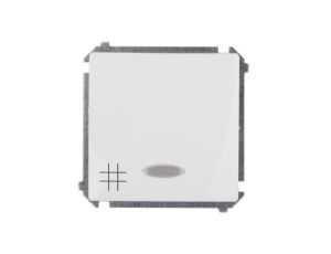 Simon Basic Łącznik krzyżowy z podświetleniem, szybkozłącza, biały BMW7L.01/11