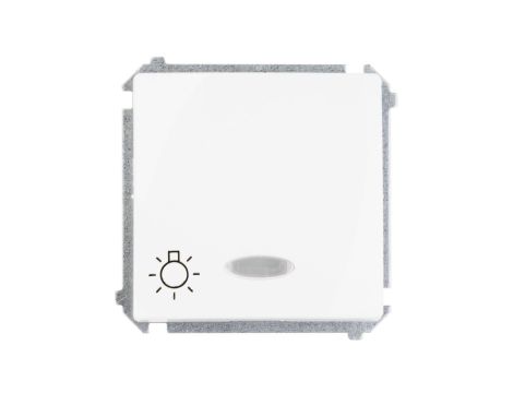 Simon Basic Przycisk /światło/ z podświetleniem, szybkozłącza, biały BMS1L.01/11